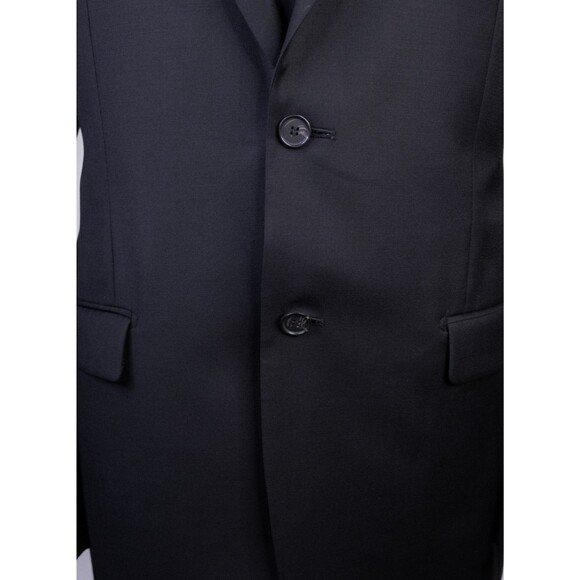 Michael Kors Sport Coat Suit Jacket Solid Black Blazer Sz 42R Wool 2-Buttons EUC - Picture 3 of 13